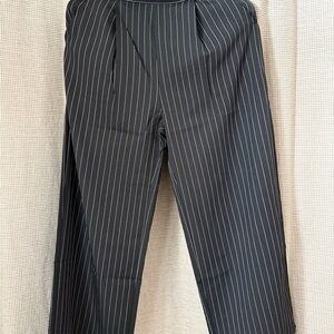 Men's Black Pinstripe Pants